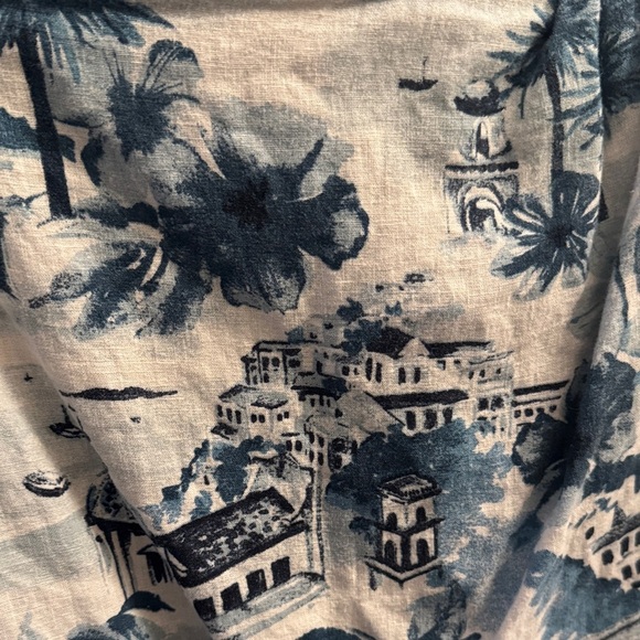 CYNTHIA ROWLEY Coastal Print Wrap-Style Skirt - Size S - Picture 7 of 9